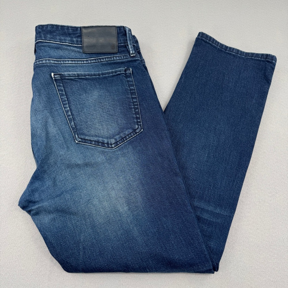 Bonobos Slim Fit Jeans Mens 35x30 (36x29) Dark Wash Blue Denim Stretch Pants